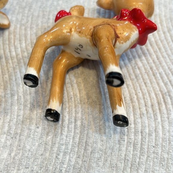 Vintage LEFTON Christmas reindeers set - Picture 9 of 13